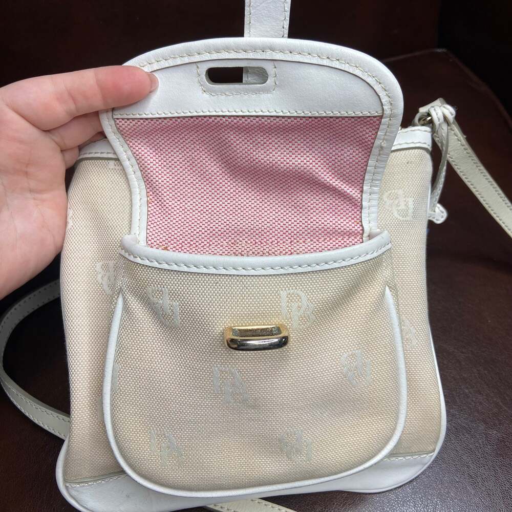 Dooney & Bourke Beige Letter Carrier Crossbody - Picture 9 of 10